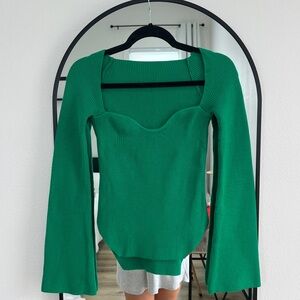 Green sweater